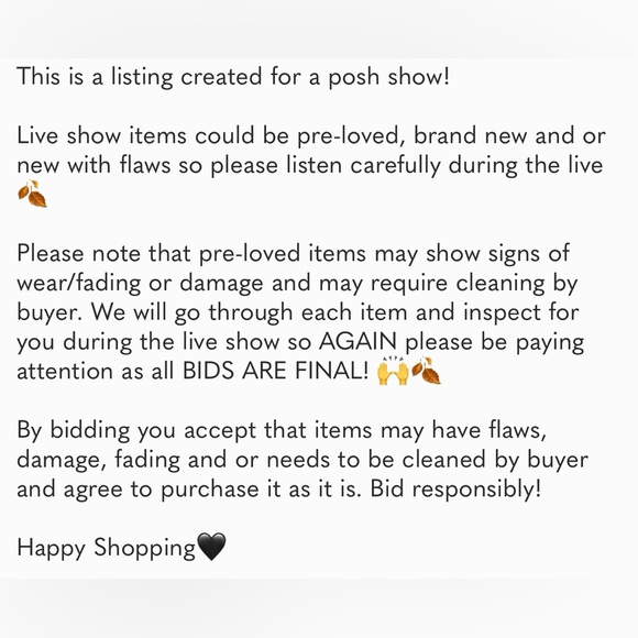 🖤 LIVE SHOW LISTING 🖤 - Picture 2 of 2